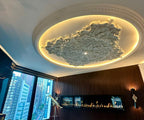 LED Ceiling Ring Plaster Athens Luxe Customizable