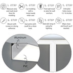 Led Wall Moulding Vienna Frame Aluminum 2 meters