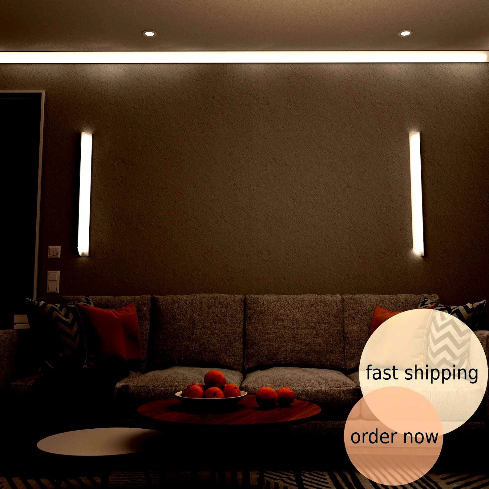 Led Wall Moulding Vienna Frame Aluminum 2 meters