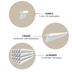 LED Crown Moulding Paris Elegancy White Polymer 240 cm