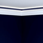 LED Crown Moulding Paris Elegancy White Polymer 240 cm