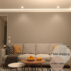 LED Crown Moulding Paris Elegancy White Polymer 240 cm