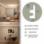 crown moulding with led light ceiling