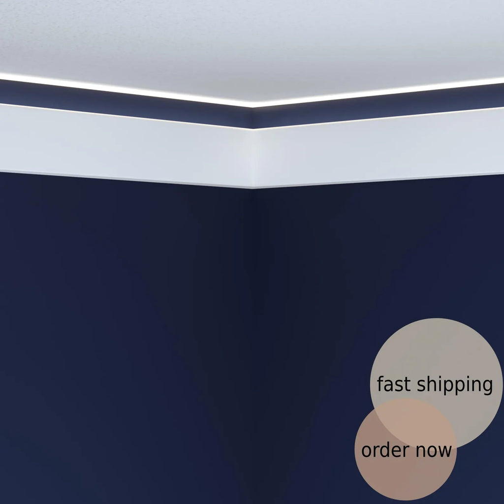 crown moulding with led light ceiling