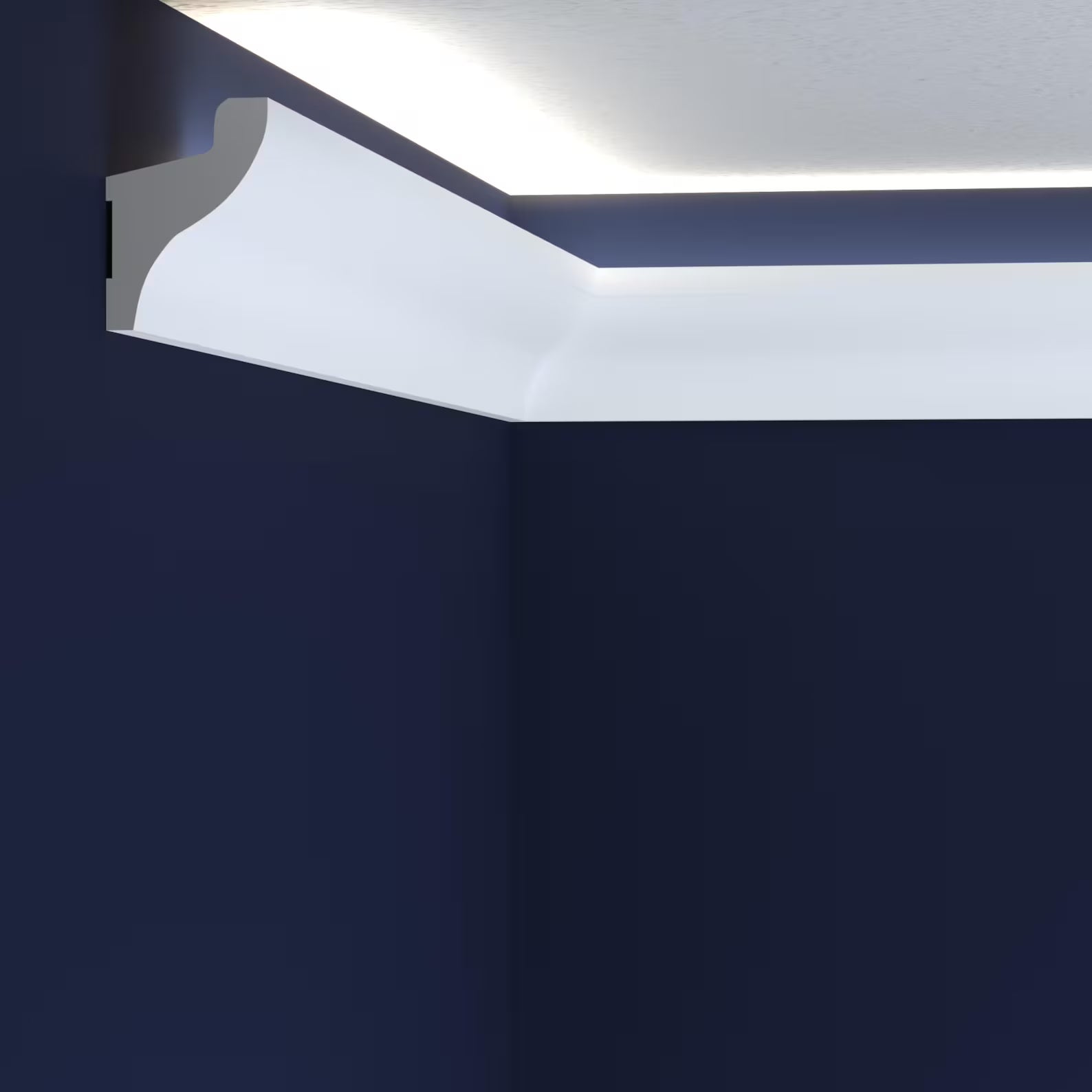 crown moulding with led light ceiling