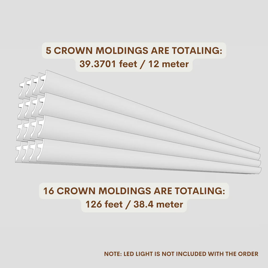 Crown Moulding Berlin Classic White Polymer 240 cm