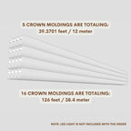 Crown Moulding Berlin Classic White Polymer 240 cm
