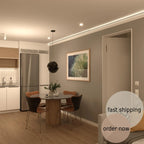 LED Crown Moulding Rome Timeless White Polymer 240 cm