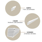 LED Crown Moulding Rome Timeless White Polymer 240 cm