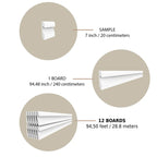 Modern Wall Trim Monaco Luxe White Polymer 240 cm