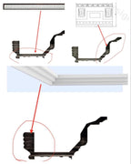 LED Ceiling Ring Plaster Athens Luxe Customizable