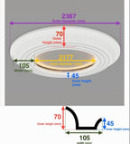 LED Ceiling Ring Plaster Athens Luxe Customizable