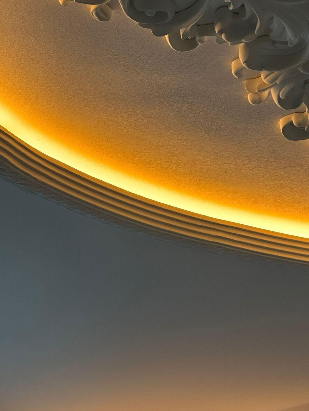 LED Ceiling Ring Plaster Athens Luxe Customizable
