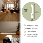 LED Baseboard Istanbul Palace White Polymer 240 cm