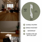 Modern Wall Trim Monaco Luxe White Polymer 240 cm