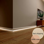LED Baseboard Istanbul Palace White Polymer 240 cm