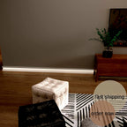 LED Baseboard New York Metro White Polymer 240 cm