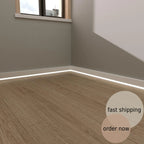 LED Baseboard Florence Classic White Polymer 240 cm