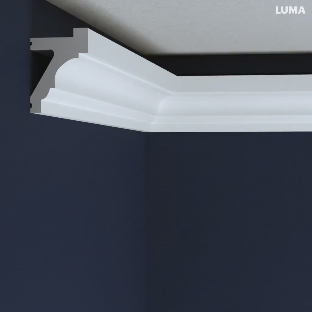 crown moulding with led light ceiling
